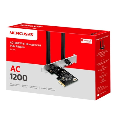 Mercusys MA30E AC1200 WiFi Bluetooth PCIe Adapter