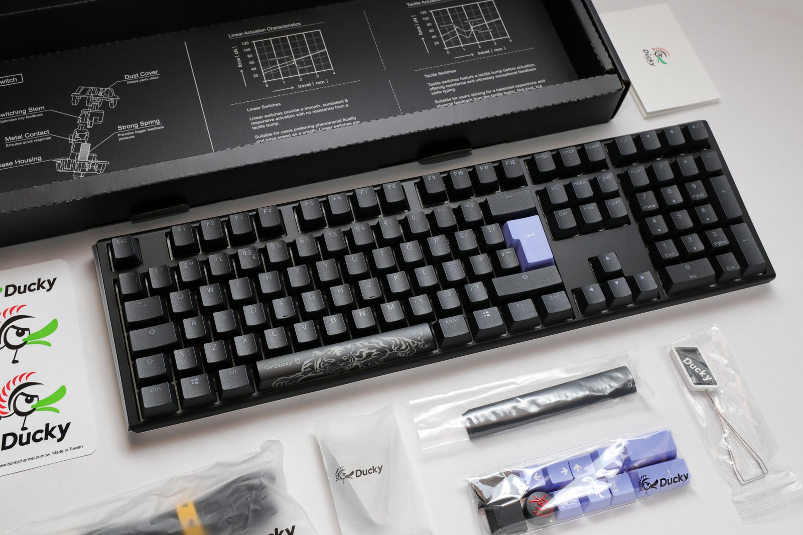 Ducky One 3 Black UK ISO RGB Cherry MX Brown