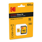 64GB Kodak Micro SD Memory Card Class 10 with SD Adapter