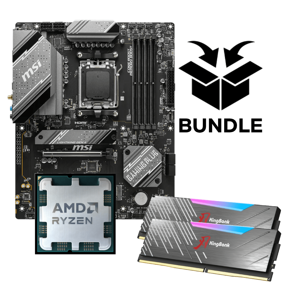 Summit Ryzen AM5 X3D Bundle - 32GB (2x16GB) 6000MHz DDR5 RGB RAM & MSI B650 Gaming Plus WIFI