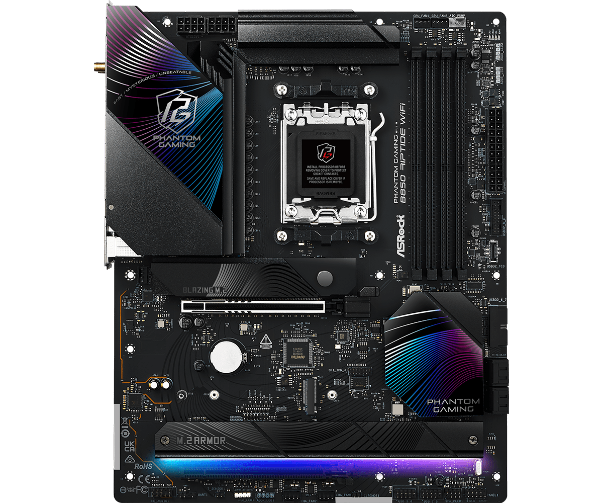 Summit Ryzen AM5 X3D Bundle - 32GB (2x16GB) 6000MHz DDR5 RGB RAM & ASRock B850 Riptide WIFI