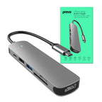 Prevo C605A 6 in 1 USB Type-C Docking Hub