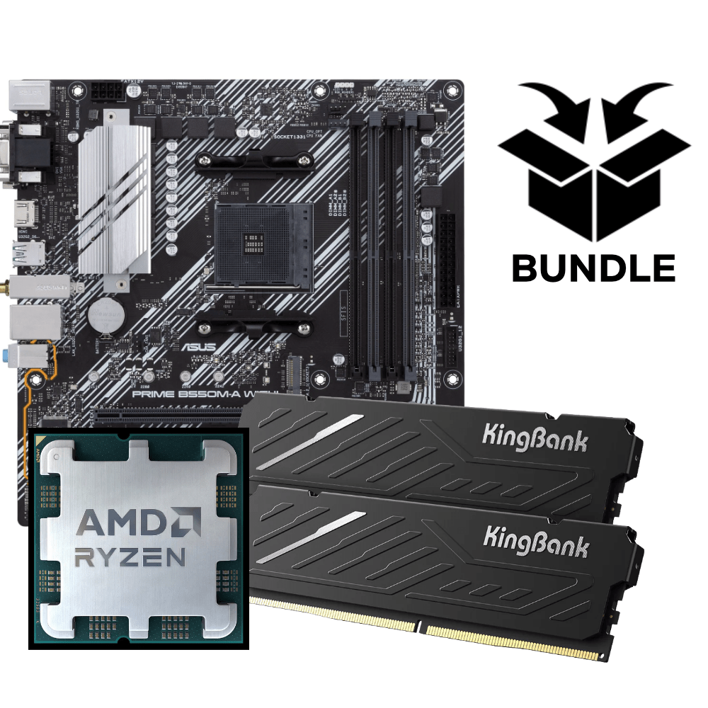 Summit Ryzen AM4 Bundle - 32GB (2x16GB) 3200MHz DDR4 RAM & ASUS B550M-A Prime WIFI II