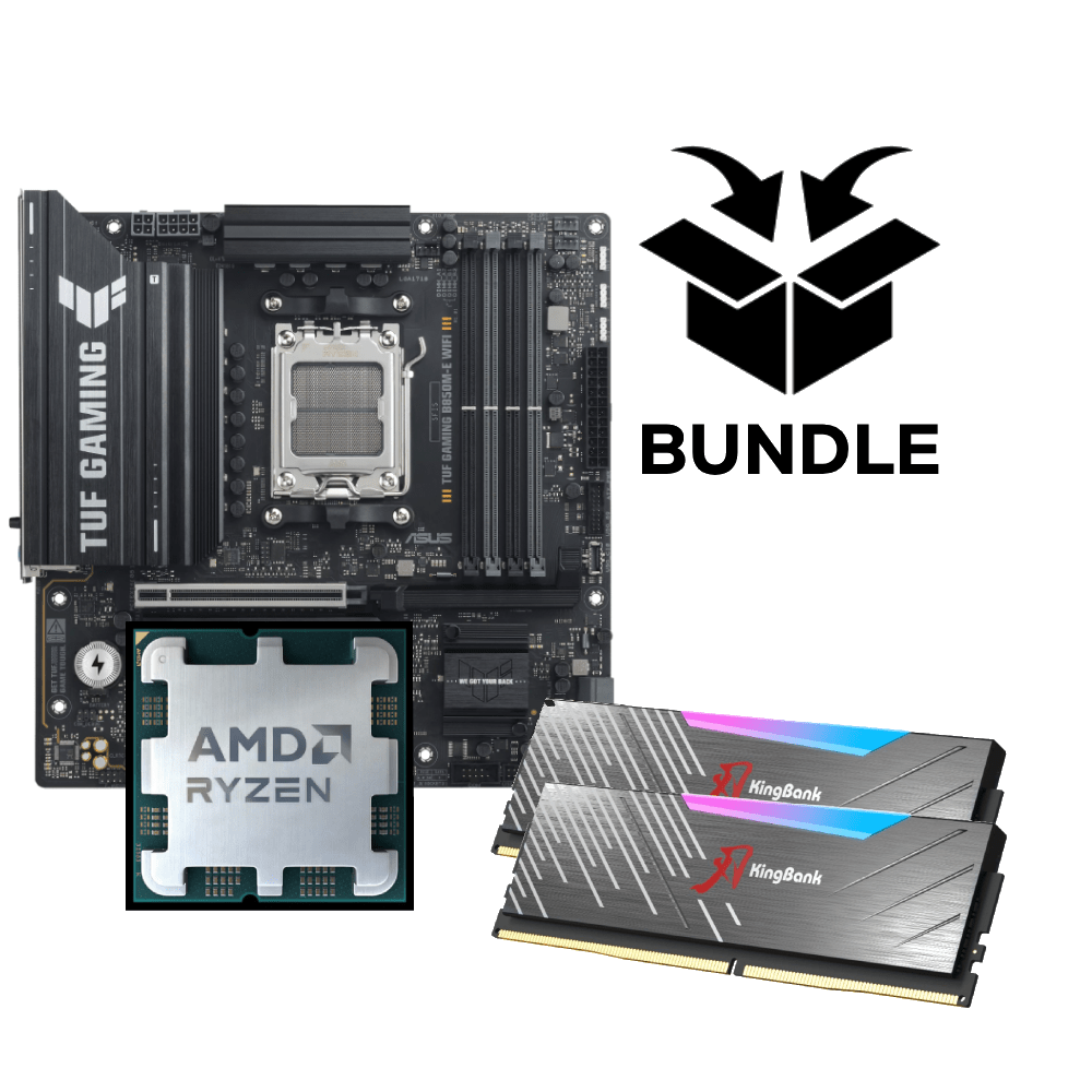 Summit Ryzen AM5 X3D Bundle - 32GB (2x16GB) 6000MHz DDR5 RGB RAM & ASUS B850M-E TUF Gaming WiFi