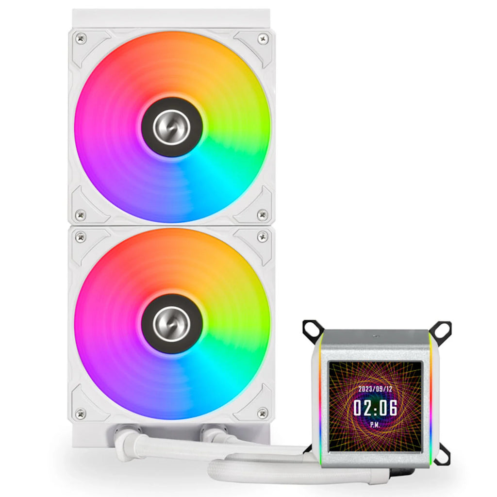 Lian Li Galahad II LCD Performance ARGB White 280mm AIO Liquid Cooler