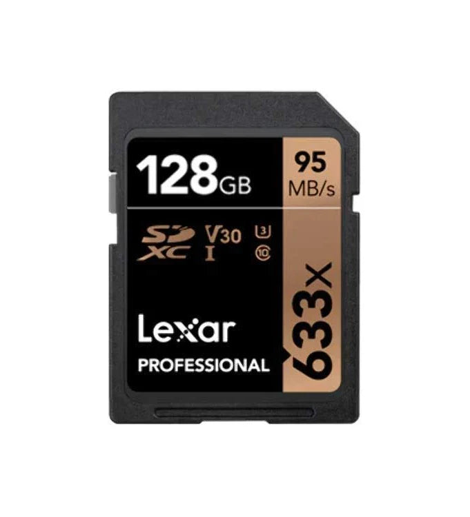 128GB Lexar Professional 633x UHS-I Class 10 SD Card