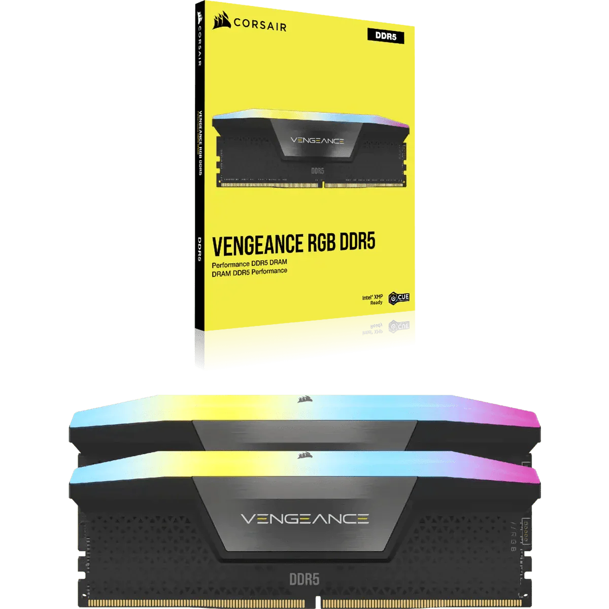 32GB (2x16GB) DDR5 5200MHz CL40 Corsair Vengeance RGB RAM