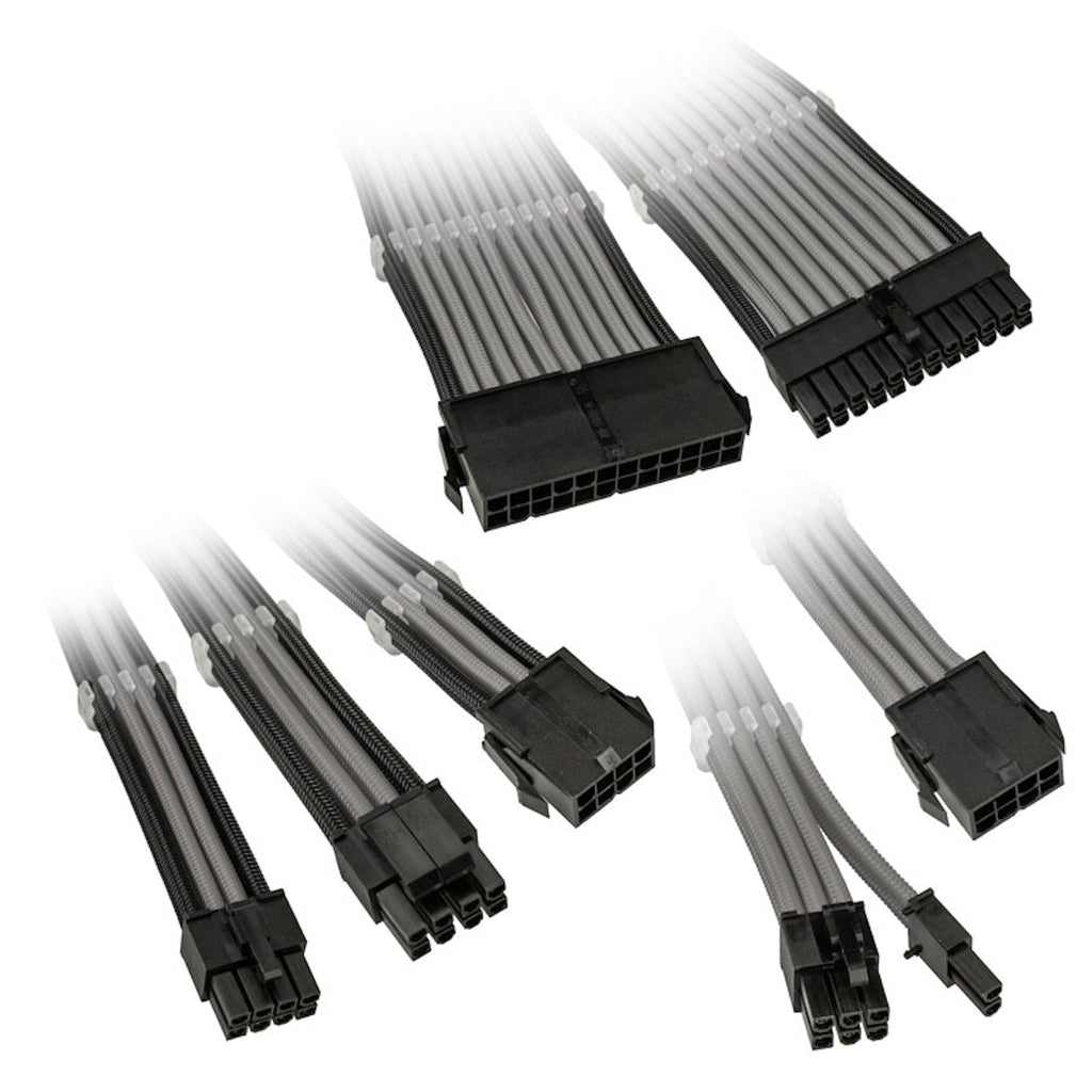 Kolink Core Adept Braided Cable Extension Kit Stone Grey