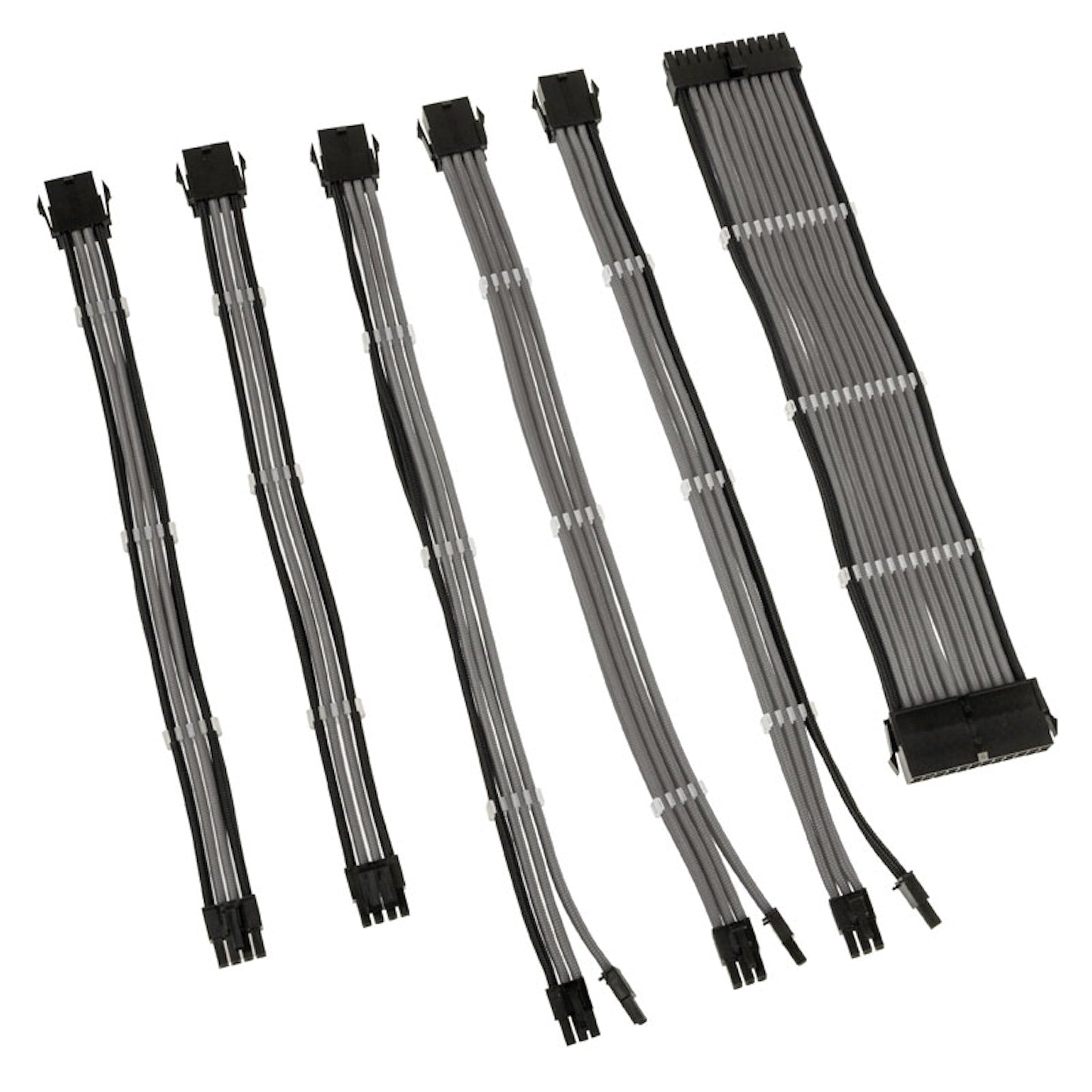 Kolink Core Adept Braided Cable Extension Kit Stone Grey