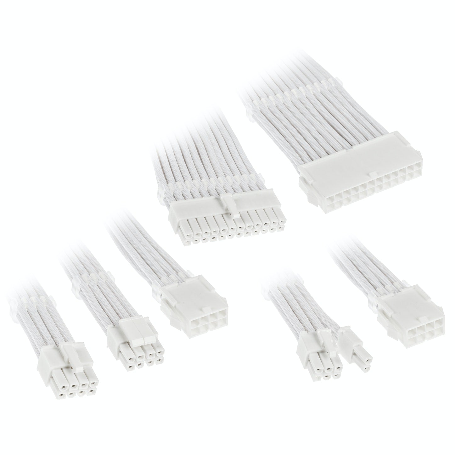 Kolink Core Adept Braided Cable Extension Kit Brilliant White