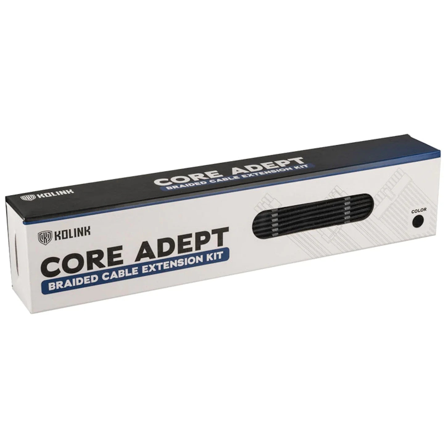 Kolink Core Adept Braided Cable Extension Kit Jet Black