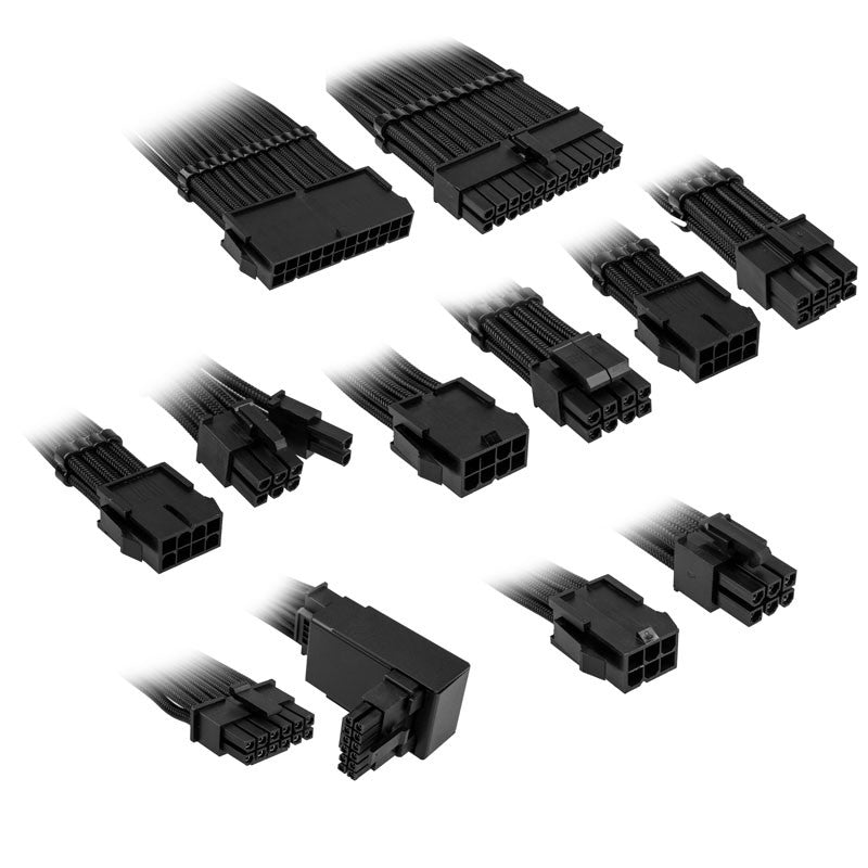 Kolink Core Pro Braided Cable Type 2 Extension Kit Jet Black